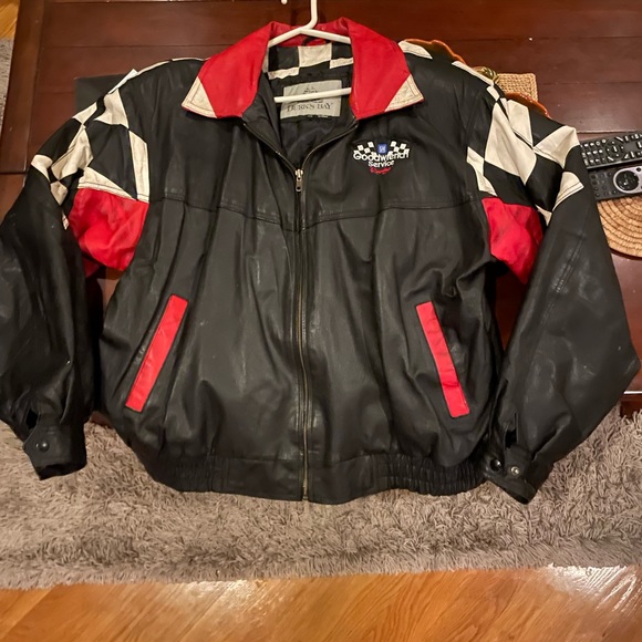GM Good-wrench Service Racing Leather Jacket Vintage - Picture 2 of 5